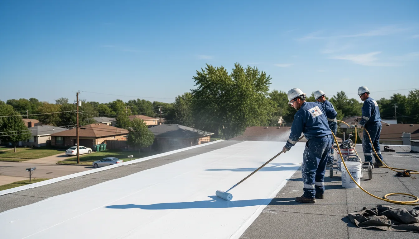Commercial roof coating in Chalfont, PA near me